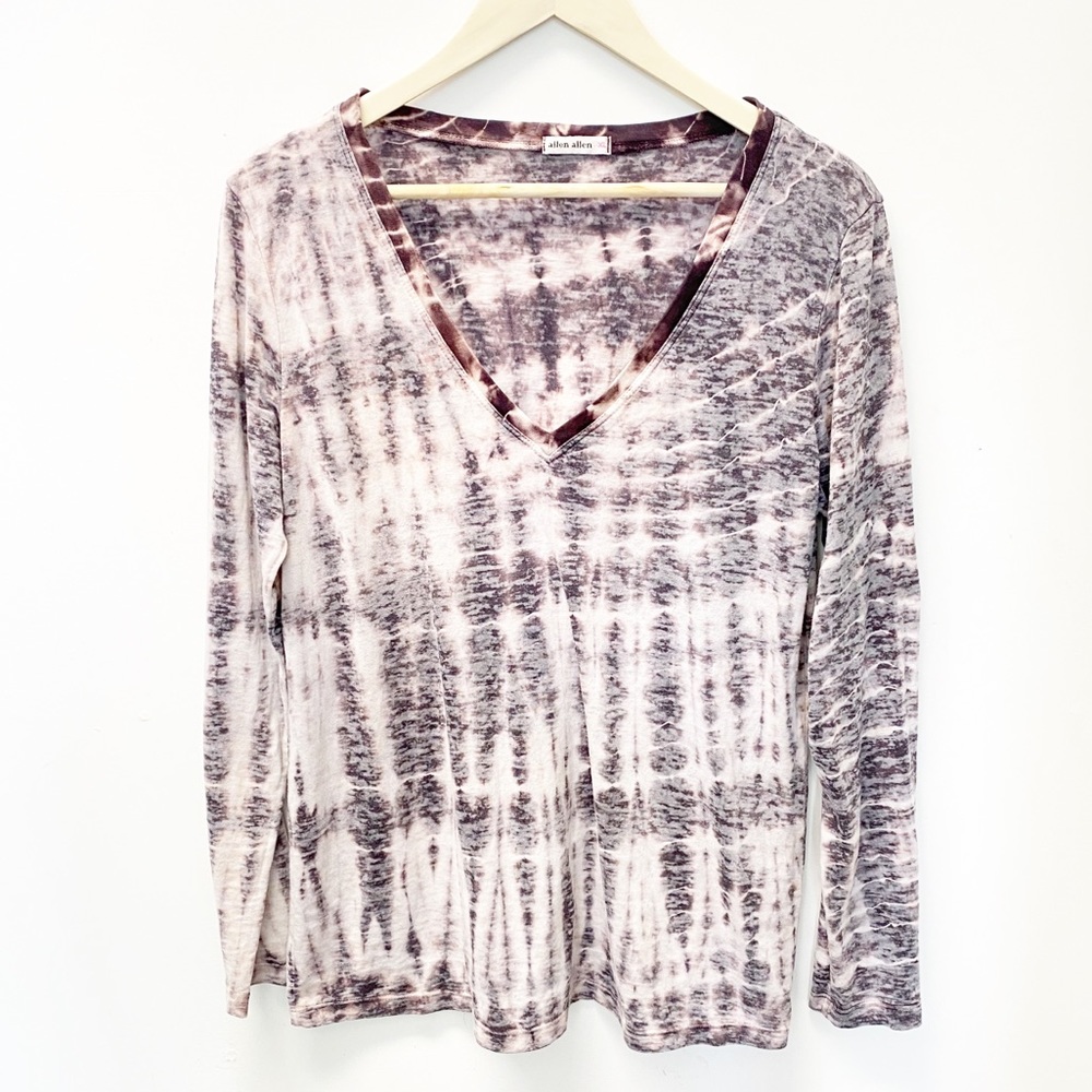 Allen Allen Tie Dye Long Sleeve Top, SZ XL